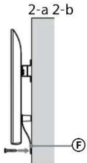 SONY KD43XG8096 - Preventing the bottom of the TV from shifting. - 1