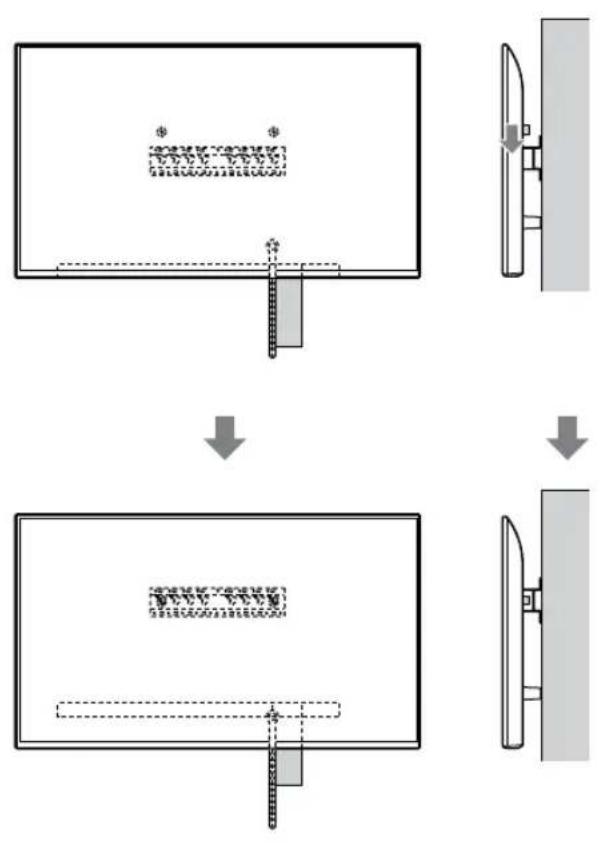 SONY KD43XG8096 - Montieren Sie das Fernsehgerat auf der Grundplatte oder dem Grundplattenadapter. - 4