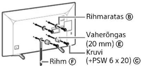 SONY KD43XG8096 - Standardpaigaldus (2-a) - 3