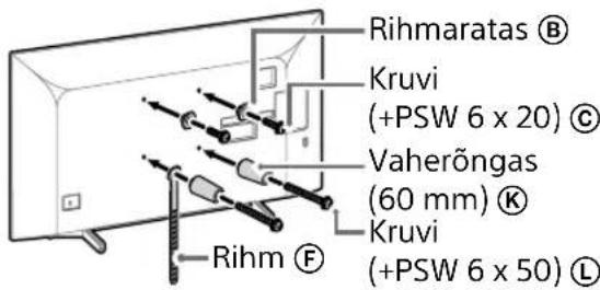 SONY KD43XG8096 - Standardpaigaldus (2-a) - 1