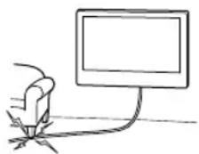 SONY KD43XG8096 - Do not allow the mains lead or the connecting cable to be pinched. - 1