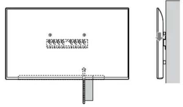SONY KD43XG8096 - Montieren Sie das Fernsehgerat auf der Grundplatte oder dem Grundplattenadapter. - 5