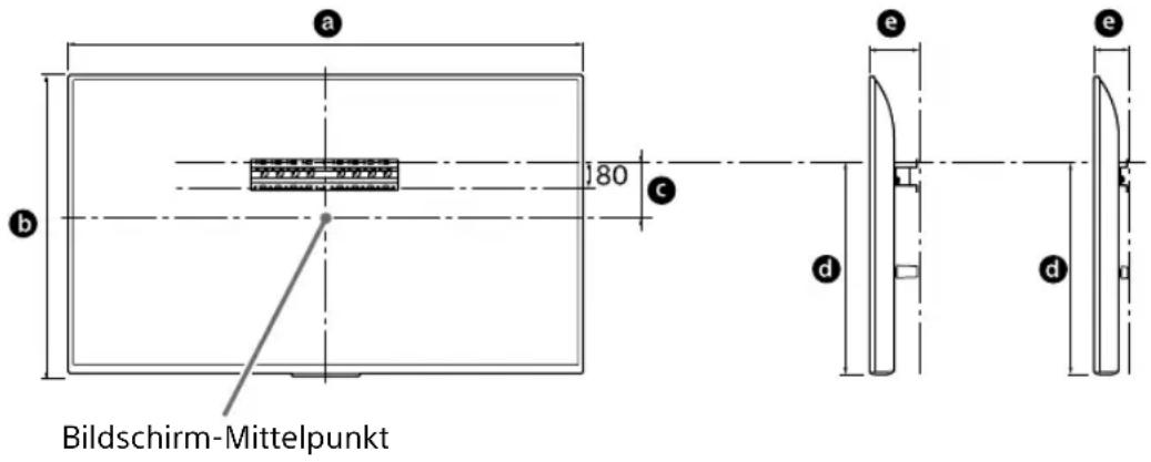SONY KD43XG8096 - Legen Sie die Montageposition fest. - 1