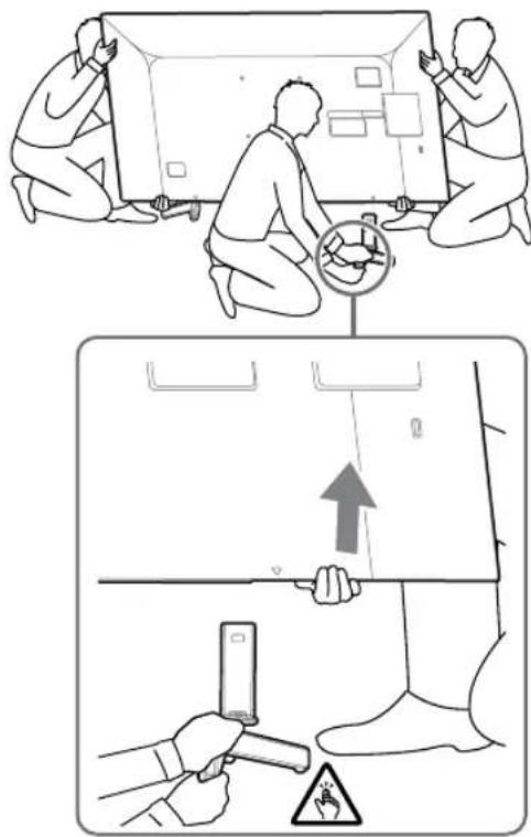 SONY KD43XG8096 - Détachez le support de table du téléviseur. - 1