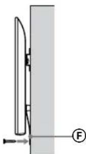 SONY KD43XG8096 - Preprečevanje premikanja spodnjega dela televizorja. - 2