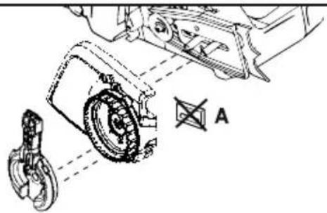 MCCULLOCH CS 42STE - REMOVING THE CLUTCH COVER - 1