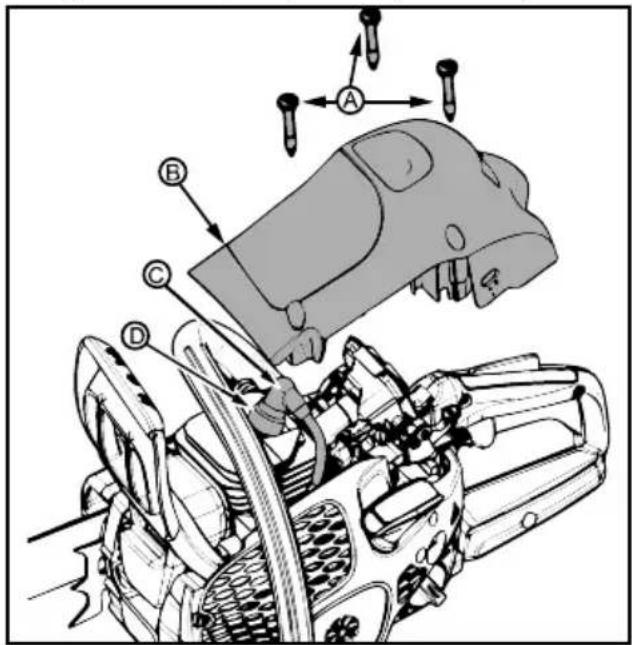 MCCULLOCH CS 42STE - REPLACE SPARK PLUG - 1