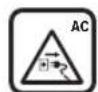 BOSCH UniversalGrassCut 1826 - Explicarea symbolurilor de pe scula electrica de grdina - 6