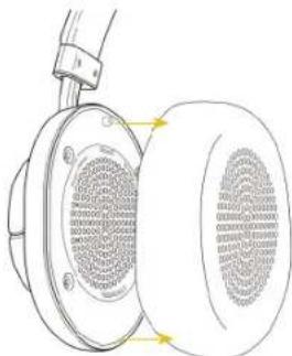 MASTER DYNAMIC MW50 Wireless - CHANGER/ RETIRER LES OREILLETTES - 1