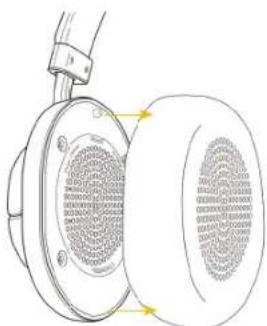 MASTER DYNAMIC MW50 Wireless - AUSWECHSELN/ENTFERNEN DER OHRHÖRERZUBEHÖR - 1