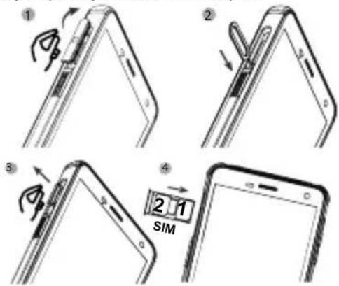 RugGear RG650 - YctahOBKa SIM-KapTbI Nano n KapTbI Micro SD - 1