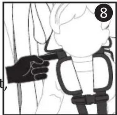 Harmony Defender 360 3in1 Deluxe - SECURING CHILD IN CHILD RESTRAINT - 7