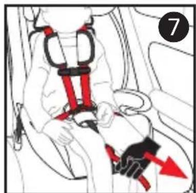 Harmony Defender 360 3in1 Deluxe - SECURING CHILD IN CHILD RESTRAINT - 6