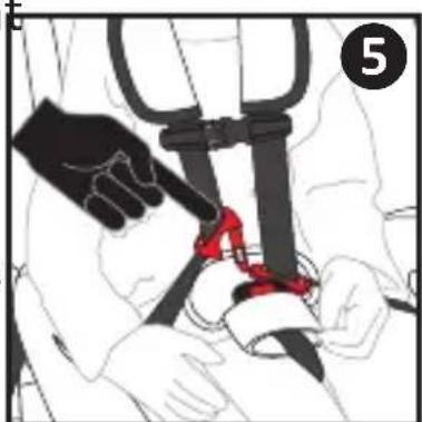 Harmony Defender 360 3in1 Deluxe - SECURING CHILD IN CHILD RESTRAINT - 4