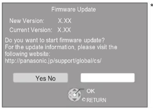 PANASONIC DPUB150 - Firmware-updatering - 1