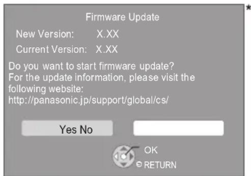 PANASONIC DPUB150 - Aktualizace firmwaru - 1