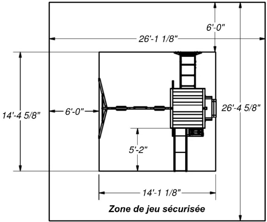 Backyard Discovery Northbrook - Dimensions de configuration de base - 1