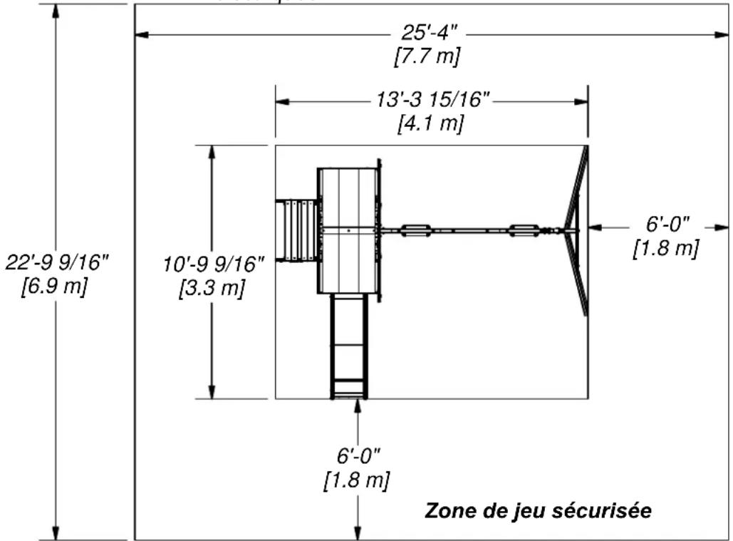 Backyard Discovery Sunnydale - Dimensions de configuration de base - 1