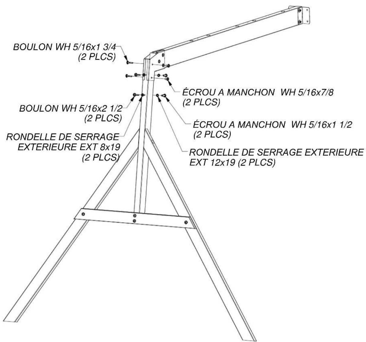 Backyard Discovery Sunnydale - Ensemble faisceau de balançoire étape 3 - 2