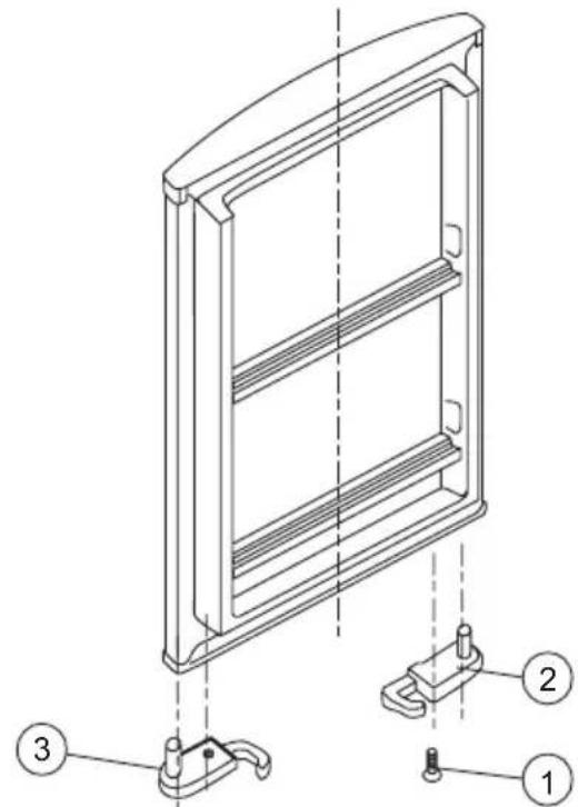 Limit LIDD265S - When you reverse the door, please do the following : - 2