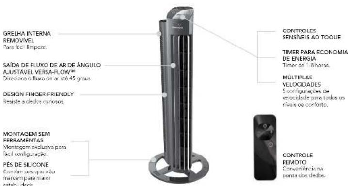 Vornado Tower M NGT335 - CARACTERÍSTICAS - 1