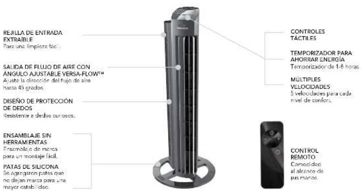 Vornado Tower M NGT335 - CARACTERÍSTICAS - 1