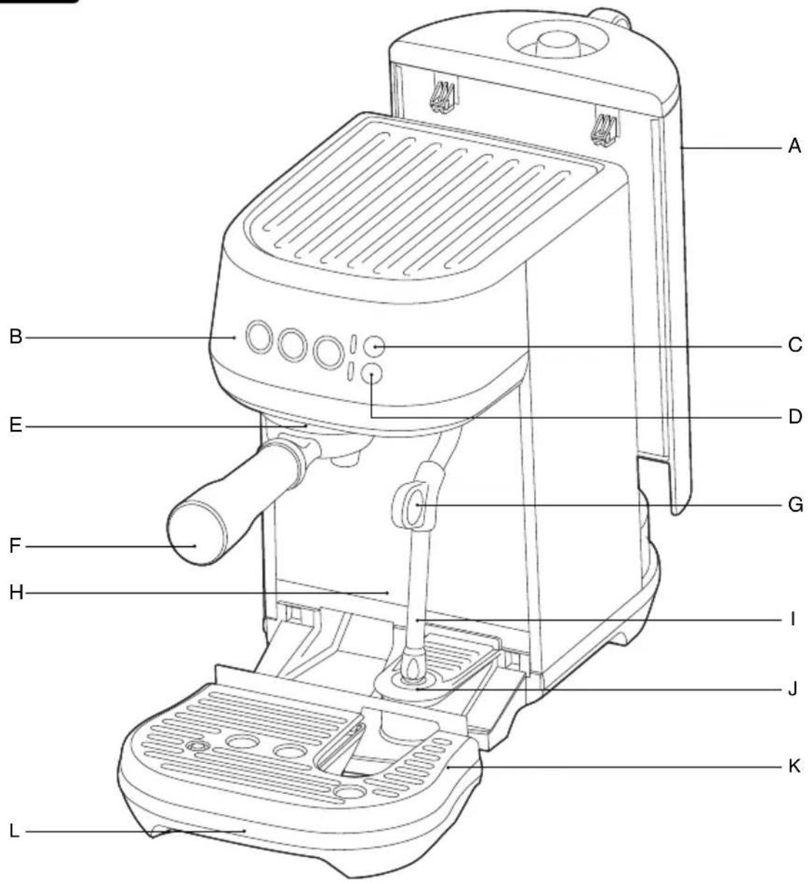 SAGE the Bambino Plus BES500 - Components - 1