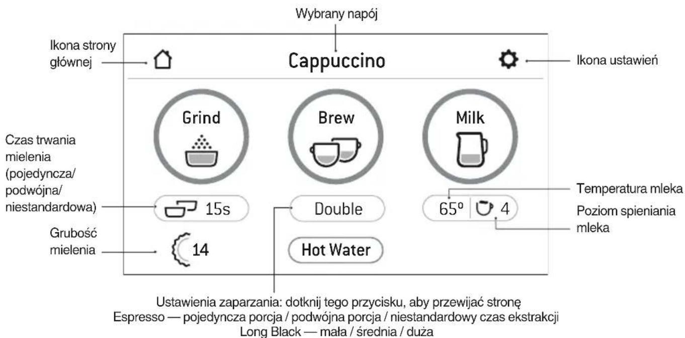 SAGE the Barista Touch SES880 - EKRAN NAPOJÓW - 1