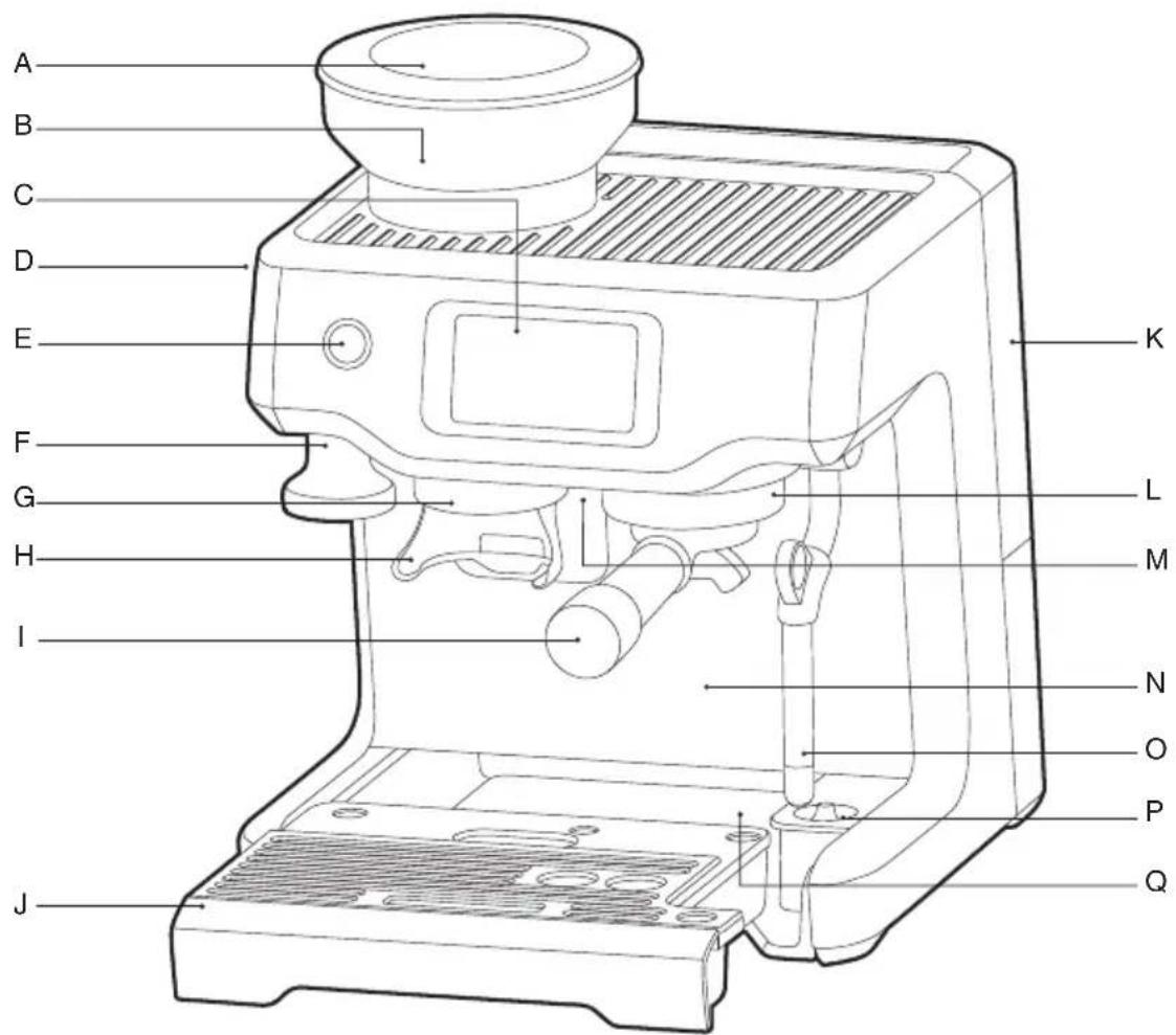 SAGE the Barista Touch SES880 - Onderdelen - 1