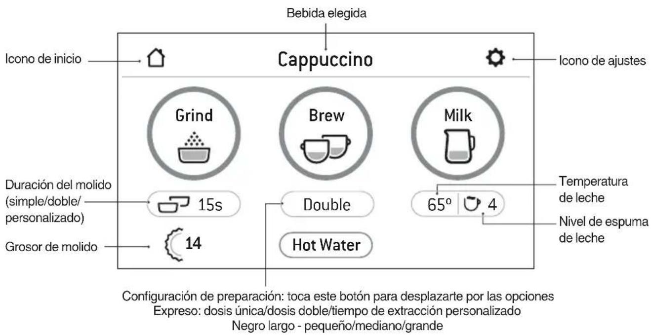 SAGE the Barista Touch SES880 - PANTALLA DE BEBIDAS - 1