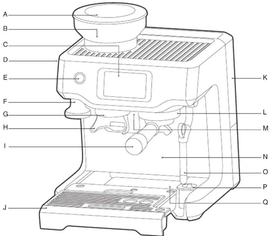 SAGE the Barista Touch SES880 - Componenti - 1