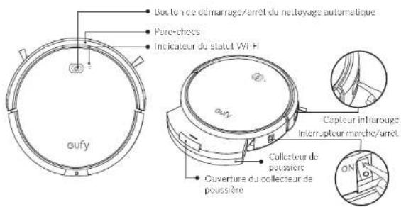 eufy RoboVac R550C - Anatomie du RoboVac - 1