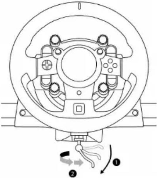 THRUSTMASTER T.Racing Scuderia Ferrari Edition - Fixer le volant sur une table ou un bureau - 4
