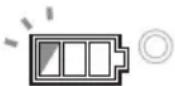 MAKITA DUR366LZ - Indicação da carga restante da bateria - 4