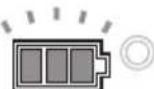 MAKITA DUR366LZ - Indicazione della capacità residua della batteria - 1