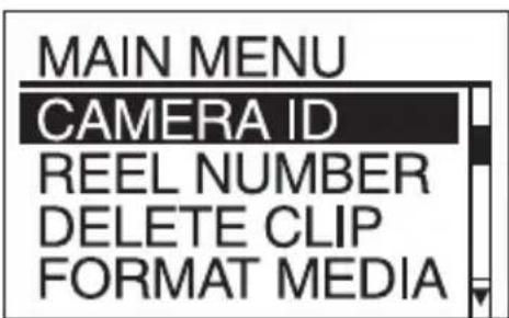 SONY HXRIFR5 - Appuyez sur la touche MENU. - 1