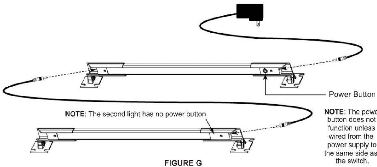 Middle Atlantic LTCABUTLSINGLE - Wiring a Dual Work Light (LT-CABUTL-DUAL) - 1