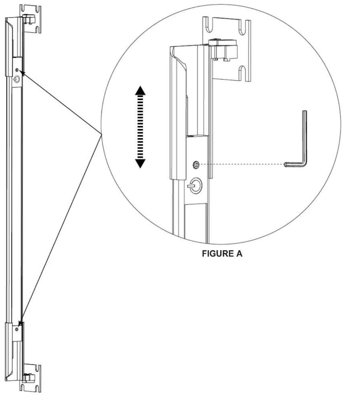 Middle Atlantic LTCABUTLSINGLE - ADJUSTING THE LIGHT WIDTH - 1