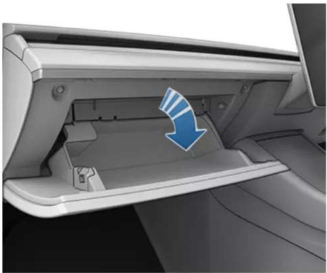 TESLA Model 3 (2019) - Boite à gants - 2