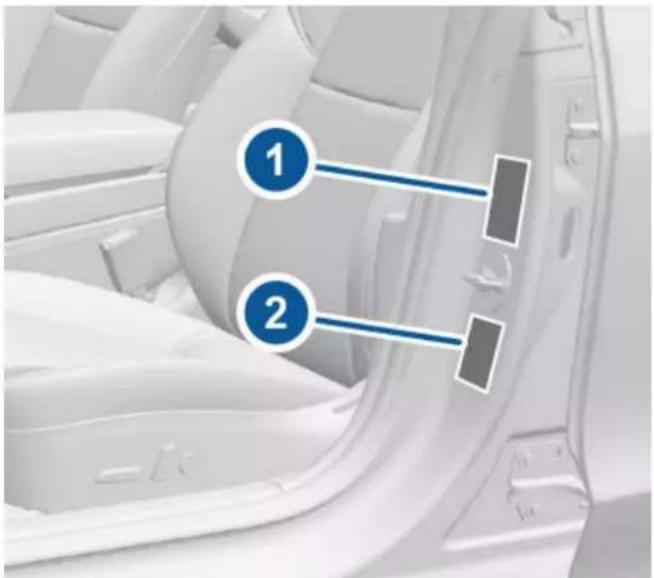 TESLA Model 3 (2019) - Étiquettes du vehicule - 1