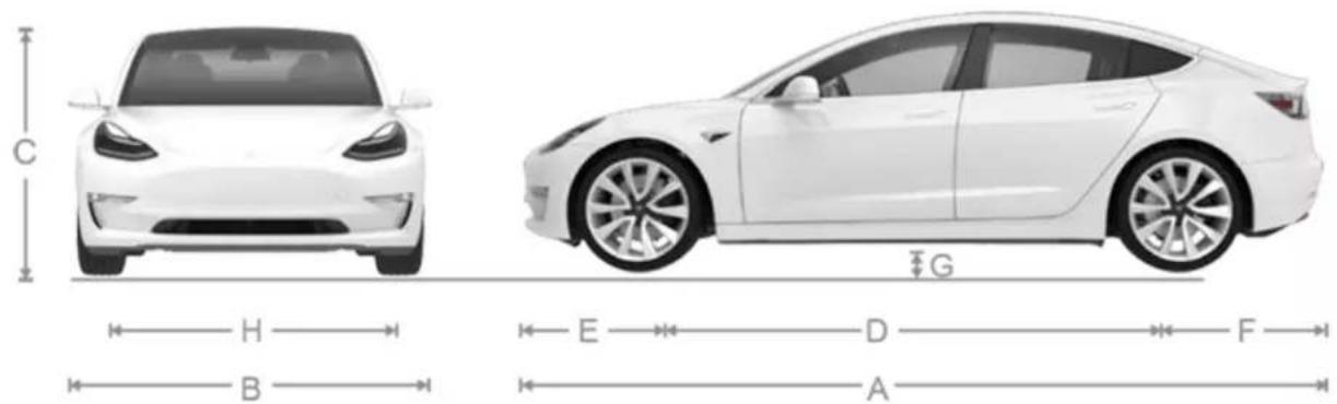 TESLA Model 3 (2019) - Barres de toit - 1