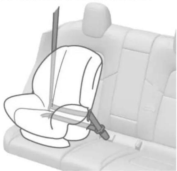 TESLA Model 3 (2019) - Installation des dispositifs de retenue pour enfants reposant sur la ceinture - 1