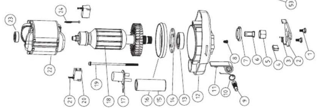 Ferm PRM1021 - Exploded view - 3