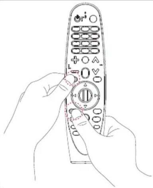 LG ANMR19BA - Kaip užregistruoti nuotolinio valdymo pulta „Magic" - 1