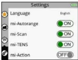 COMPEX Fit 5.0 - ДОСТУП К МЕНЮ SETTINGS (НАСТРОЙКИ) - 1
