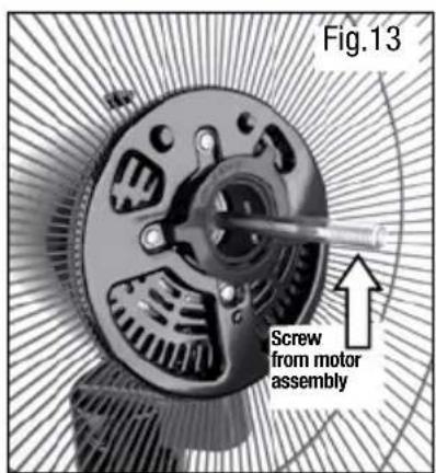 HONEYWELL HSF600W - ASSEMBLING THE UPPER PORTION OF THE FAN - 7