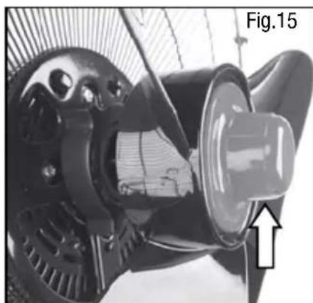 HONEYWELL HSF600W - ASSEMBLING THE UPPER PORTION OF THE FAN - 9