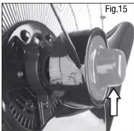 HONEYWELL HSF600W - MONTAJE DE LA PARTE SUPERIOR DEL VENTILADOR - 9