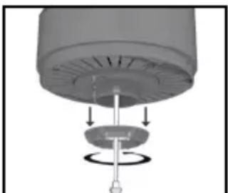 HONEYWELL HYF500 - FIXER LE VENTILATEUR VERTICAL SUR LA BASE - 2