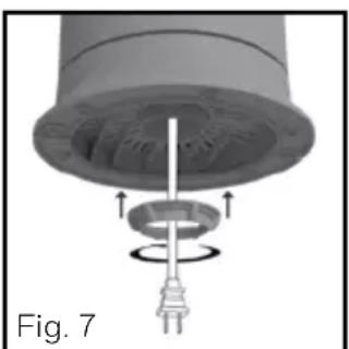 HONEYWELL HYF500 - FIXER LE VENTILATEUR VERTICAL SUR LA BASE - 5